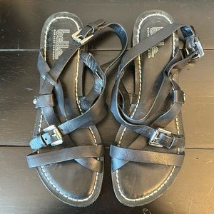 Belle by Sigerson Morrison black leather sandals size 7.5